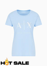 T-Shirt Women Blue Armani Exchange Camiseta